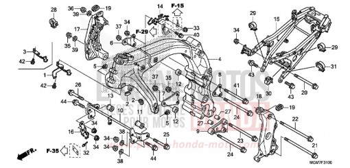 RAHMENKOERPER CB600FD de 2013