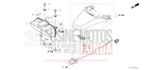 HECKLEUCHTE/KENNZEICHENBELEUCHTUNG CB1000ST de 2026