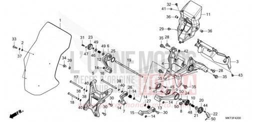 WINDSCHUTZSCHEIBE ADV750N de 2022