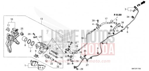 HINTERRAD-BREMSSATTEL ADV750N de 2022