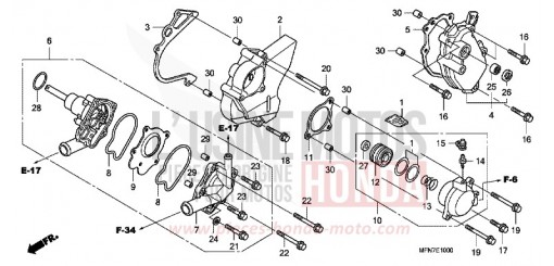 WASSERPUMPE CB1000RAA de 2010