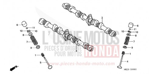 NOCKENWELLE/VENTIL CB1300F13 de 2003