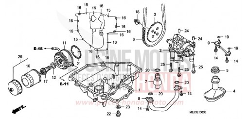 OELWANNE/OELPUMPE CB1300F13 de 2003