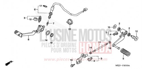 PEDALE CB1300F13 de 2003