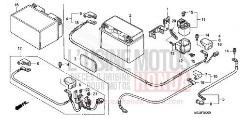 BATTERIE CB1300F13 de 2003