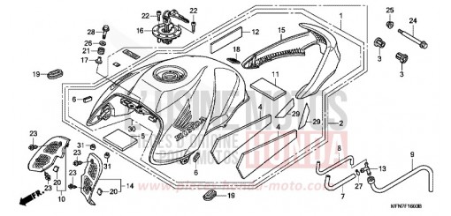 KRAFTSTOFFTANK CB1000RAA de 2010