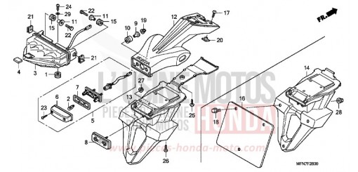 HECKLEUCHTE CB1000RAA de 2010