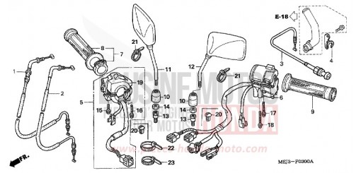 SCHALTER/KABEL CB1300SA5 de 2005