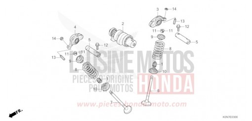 NOCKENWELLE/VENTIL CBF125MM de 2021