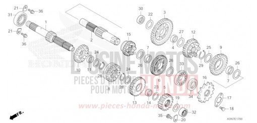 GETRIEBE CBF125MM de 2021