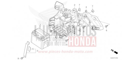 BATTERIE/BATTERIEGEHAEUSE CBF125MM de 2021