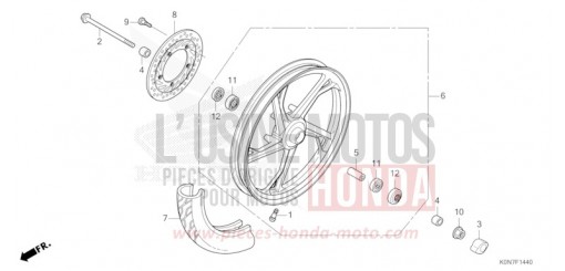 VORDERRAD CBF125MM de 2021