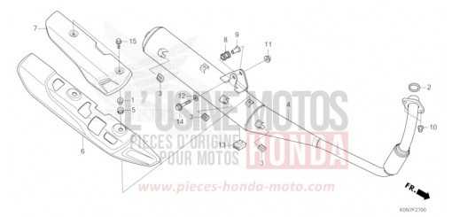 ABGAS-SCHALLDAEMPFER CBF125MM de 2021