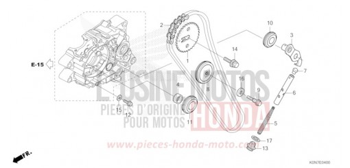 NOCKENWELLENKETTE/SPANNVORRICHTUNG CBF125MM de 2021