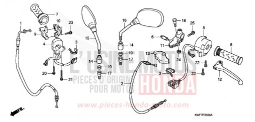 HEBELGRIFF/SCHALTER/KABEL CBF125MB de 2011