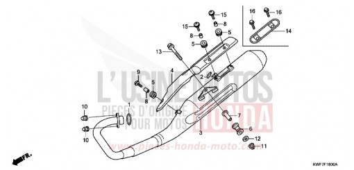 ABGAS-SCHALLDAEMPFER CBF125MB de 2011