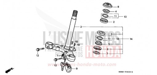 LENKSCHAFT CB250R de 1994