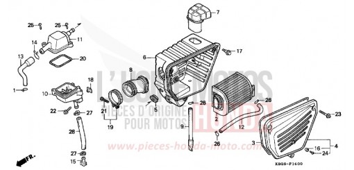 LUFTFILTER CB250R de 1994