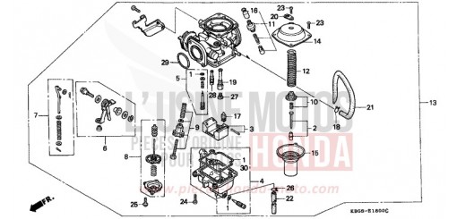 VERGASER CB250X de 1999