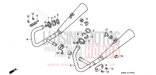 ABGAS-SCHALLDAEMPFER CB250X de 1999