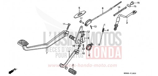 PEDAL CB250X de 1999