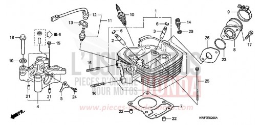 ZYLINDERKOPF CBF125MD de 2013