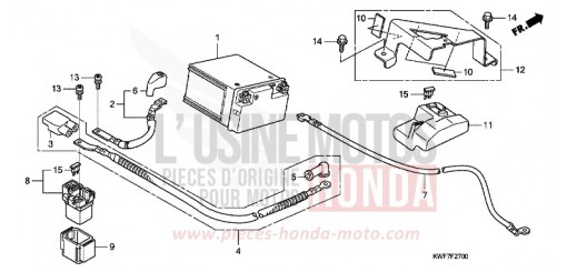 BATTERIE CBF125MD de 2013