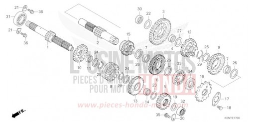 GETRIEBE CBF125MEFT de 2026