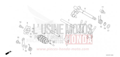 SCHALTTROMMEL CBF125MEFT de 2026