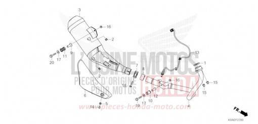 ABGAS-SCHALLDAEMPFER CBF300NAN de 2022