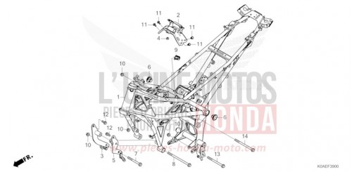 RAHMENKOERPER CBF300NAN de 2022