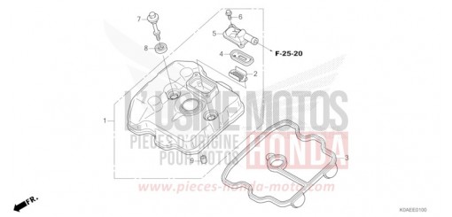 ZYLINDERKOPFDECKEL CBF300NAN de 2022