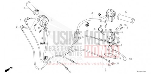HEBELGRIFF/SCHALTER/KABEL CBF300NAN de 2022