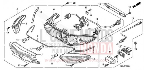 KOMBINATIONSLEUCHTE CBF600SA de 2010