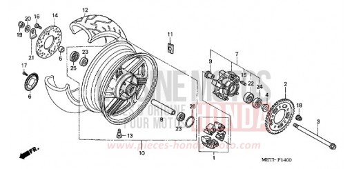 HINTERRAD CBF5006 de 2006