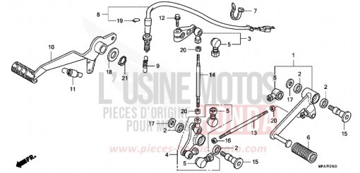 PEDALE CBF10007 de 2007