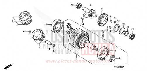 KURBELWELLE/KOLBEN CBR125RW5 de 2005