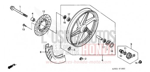 VORDERRAD CBR125RW5 de 2005