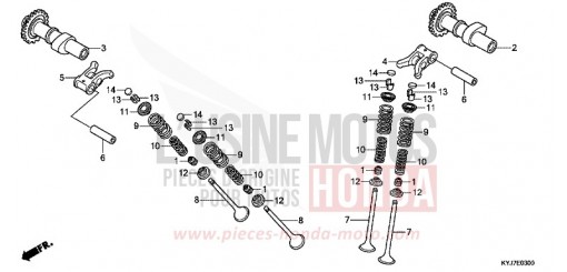 NOCKENWELLE/VENTIL CBR250RAB de 2011