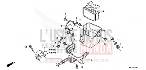 ABS-MODULATOR CBR250RAB de 2011