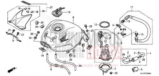 KRAFTSTOFFTANK CBR250RAD de 2013