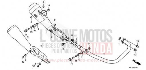 ABGAS-SCHALLDAEMPFER CBR250RAD de 2013