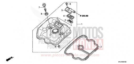 ZYLINDERKOPFDECKEL CBR250RAD de 2013