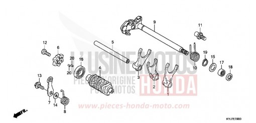 SCHALTTROMMEL CBR250RD de 2013