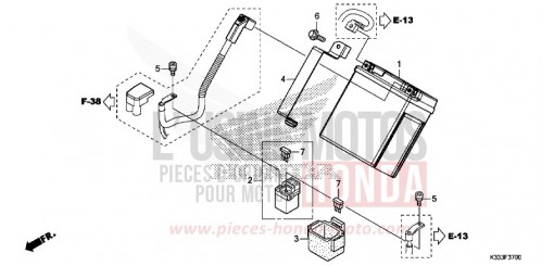 BATTERIE CBR250RF de 2015