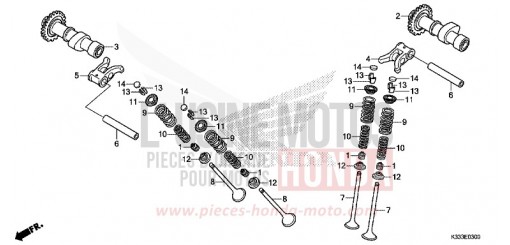NOCKENWELLE/VENTIL CBR250RF de 2015