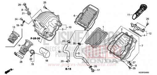 LUFTFILTER CBR250RF de 2015