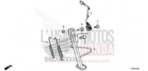 STAENDER CBR250RG de 2016