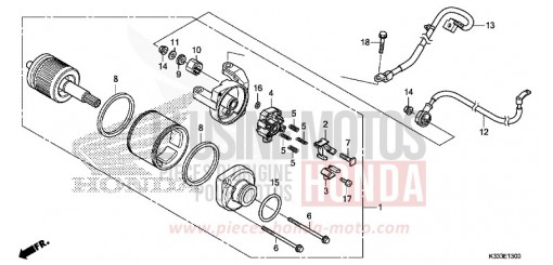 ANLASSER CBR250RG de 2016