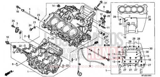 KURBELGEHAEUSE CBR600RAC de 2012